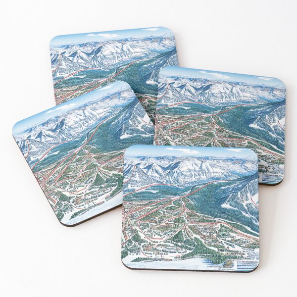 Item preview, Fantasy Ski Trail Map #245 designed and sold by UncannyCanvas.