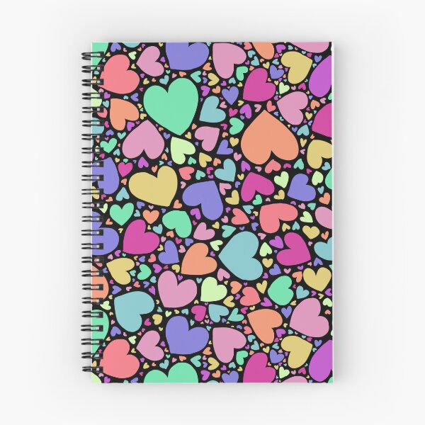 Item preview, Colorful Hearts surface pattern design designed and sold by Cauliflander.