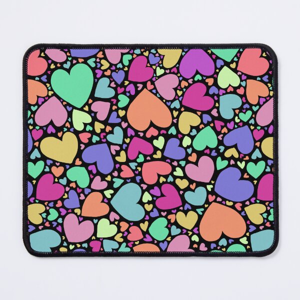 Item preview, Colorful Hearts surface pattern design designed and sold by Cauliflander.