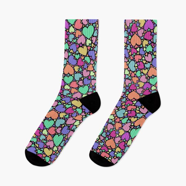 Item preview, Colorful Hearts surface pattern design designed and sold by Cauliflander.