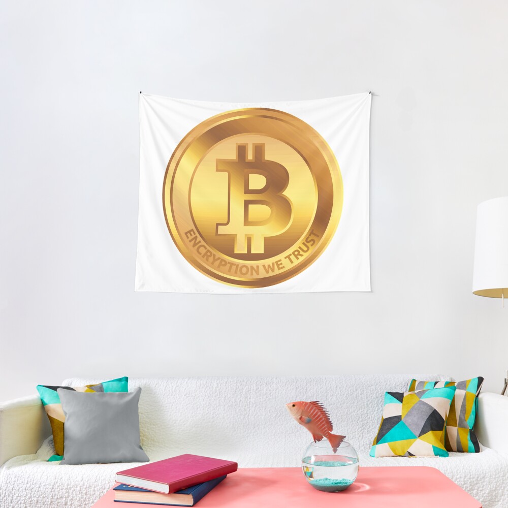 Golden Coin by RootCat Tapestry