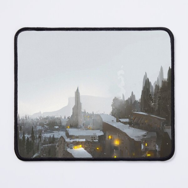 Item preview, a village with winter snow designed and sold by kimbongjune.