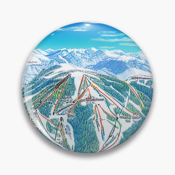 Item preview, Fantasy Ski Trail Map #249 designed and sold by UncannyCanvas.