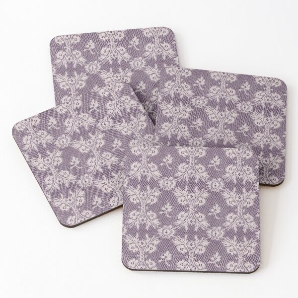 Item preview, Intense Shadow Purple white lace designed and sold by coverinlove.