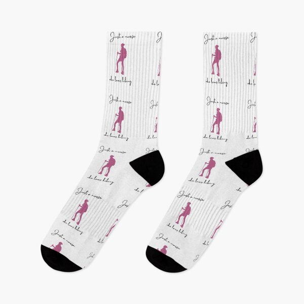 Item preview, Just A Nurse Who Loves Hiking designed and sold by erion-store.