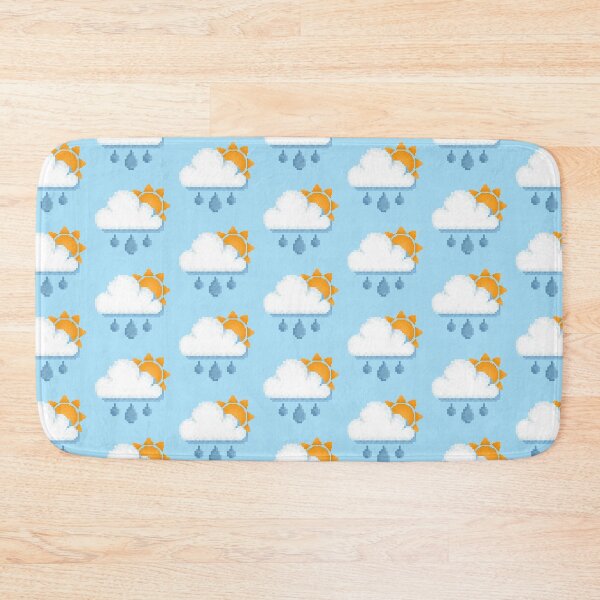 Item preview, Retro Sunny Rain cloud Pixel Design designed and sold by 8BitTrip.