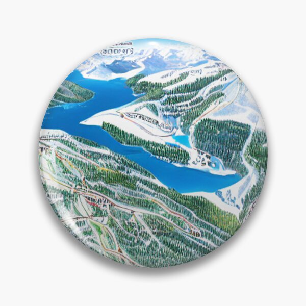 Item preview, Fantasy Ski Trail Map #255 designed and sold by UncannyCanvas.