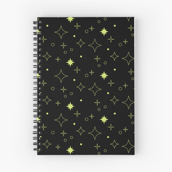 Aperçu de l'œuvre Étoiles vert fluo en noir créée et vendue par Stormpaint.