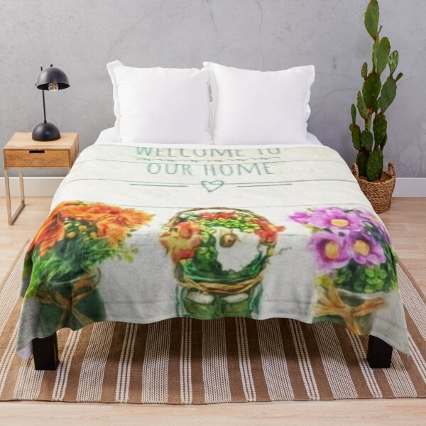 Item preview, Vintage Floral Poster - Welcome To Our Home designed and sold by Pretty-Bird.
