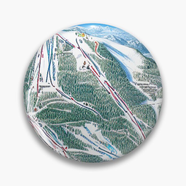 Item preview, Fantasy Ski Trail Map #257 designed and sold by UncannyCanvas.