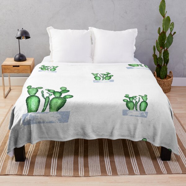 Item preview, Cactus green seamless pattern a watercolor sketch designed and sold by Yana Mustafina | Boho Soulful Designs.