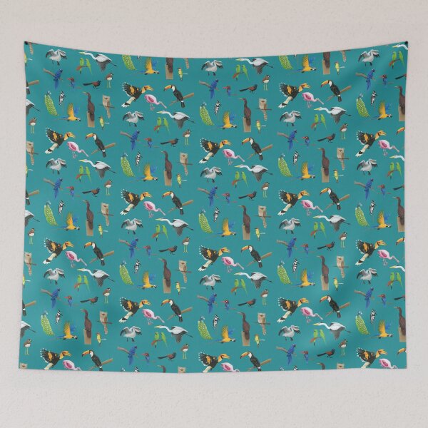 Item preview, colorful birds designed and sold by Corinna Arauner.