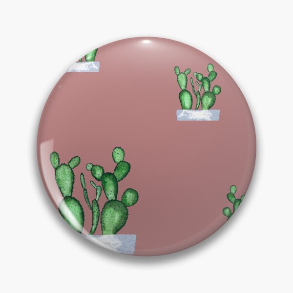 Item preview, Cactus green seamless pattern a watercolor sketch pink designed and sold by Yana Mustafina | Boho Soulful Designs.