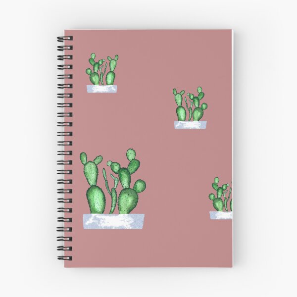 Item preview, Cactus green seamless pattern a watercolor sketch pink designed and sold by Yana Mustafina | Boho Soulful Designs.