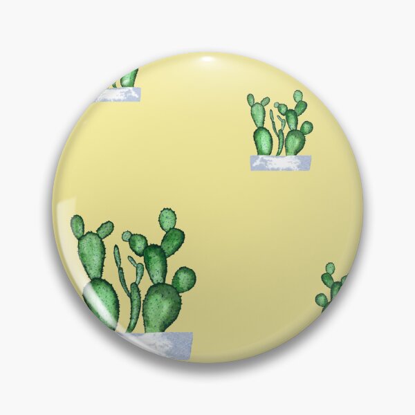 Item preview, Cactus green seamless pattern a watercolor sketch yellow designed and sold by Yana Mustafina | Boho Soulful Designs.