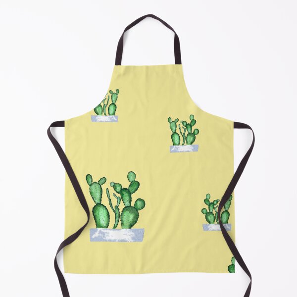 Item preview, Cactus green seamless pattern a watercolor sketch yellow designed and sold by Yana Mustafina | Boho Soulful Designs.