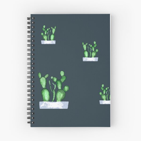 Artikelvorschau, Cactus green seamless pattern a watercolor sketch blue entworfen und verkauft von Yana Mustafina | Boho Soulful Designs.