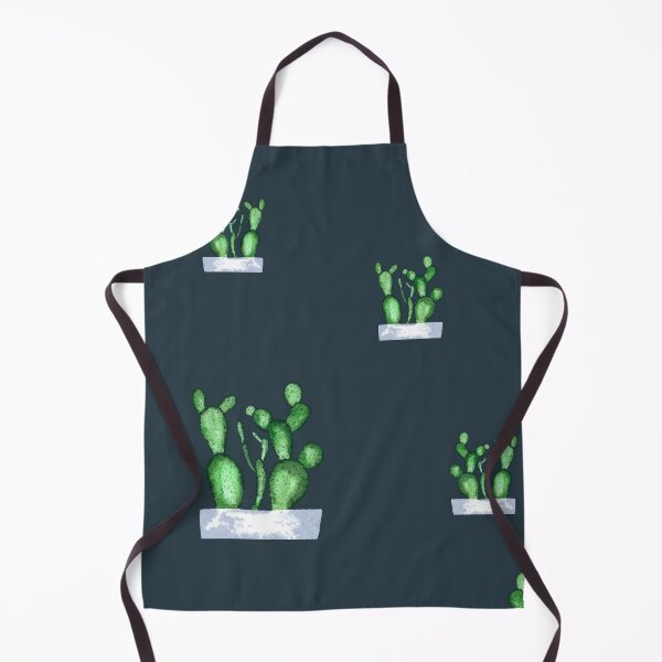 Item preview, Cactus green seamless pattern a watercolor sketch blue designed and sold by Yana Mustafina | Boho Soulful Designs.