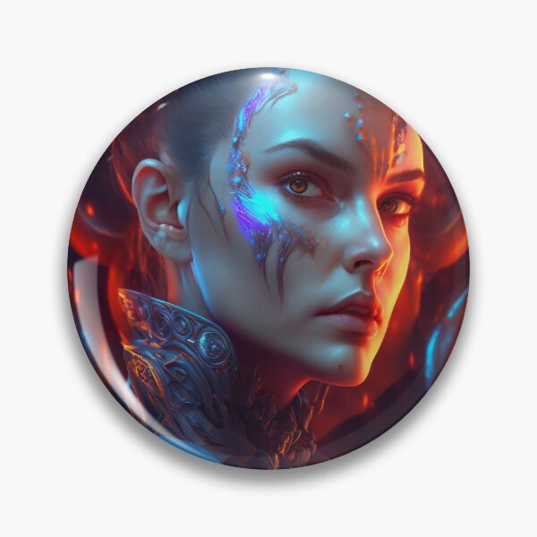 Item preview, Cyborg Cyberpunk Woman designed and sold by AICreateWorlds.