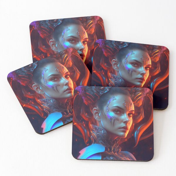 Item preview, Cyborg Cyberpunk Woman designed and sold by AICreateWorlds.