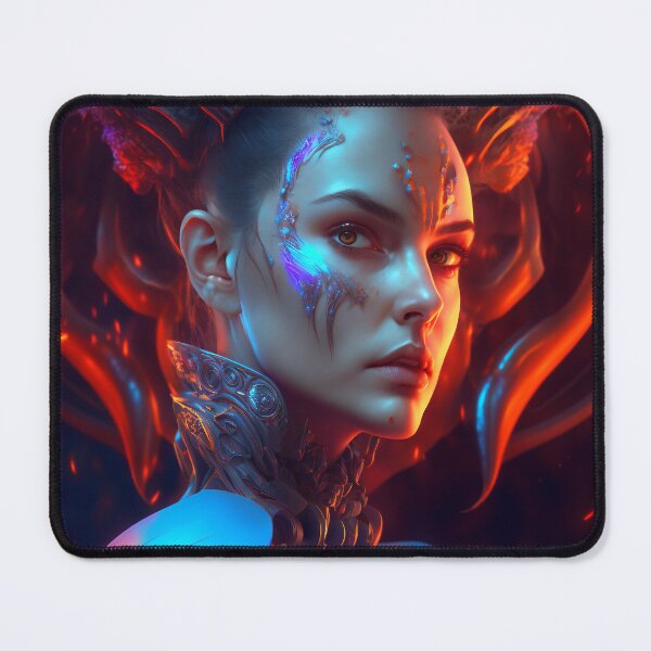 Item preview, Cyborg Cyberpunk Woman designed and sold by AICreateWorlds.
