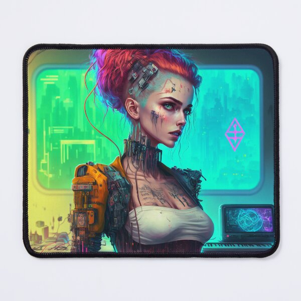 Item preview, Cyberpunk Hacker designed and sold by AICreateWorlds.
