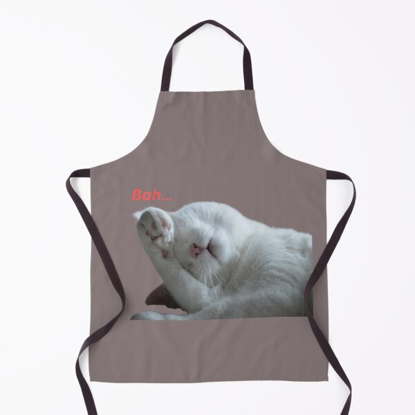Item preview, Small Lovely sleepy white Bah cat designed and sold by NoManDesign.