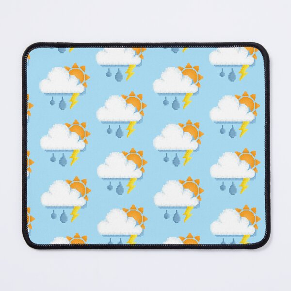 Item preview, Retro Sunny Rain Storm Pixel Design designed and sold by 8BitTrip.