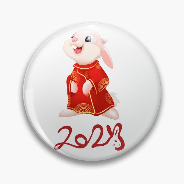 Artikelvorschau, Jahr des Kaninchens 2023, chinesisches Tierkreiszeichen Kaninchen-Tierkreis, chinesisches Neujahr 2023, chinesisches Tierkreisjahr entworfen und verkauft von Bear-Graphics.