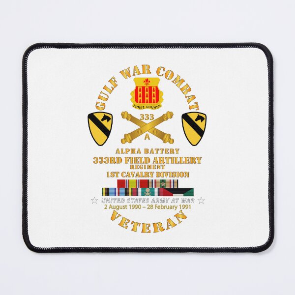 Item preview, Army - Gulf War Combat Vet w  A Btry 333rd FAR - 1st Cav Div w GULF SVC designed and sold by Military Insignia Products.