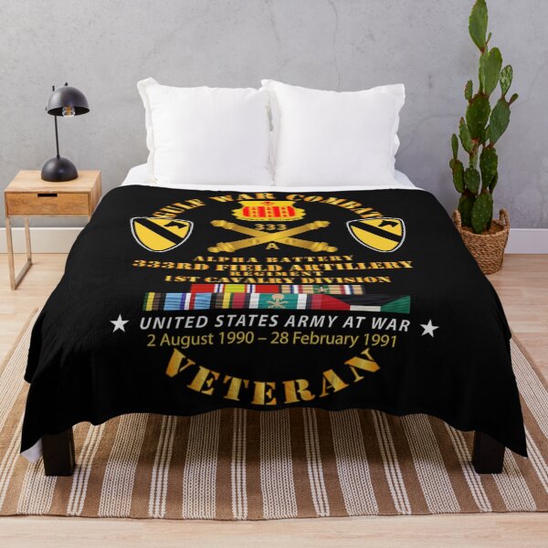 Item preview, Army - Gulf War Combat Vet w A Btry 333rd FAR - 1st Cav Div w GULF SVC designed and sold by Military Insignia Products.