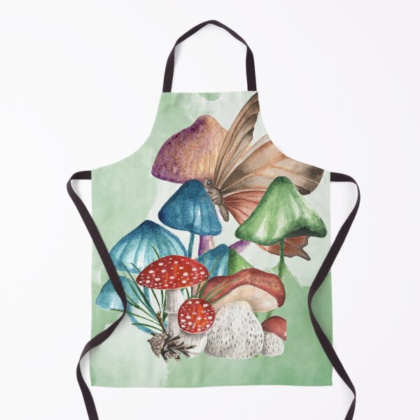 Item preview, Schmetterling befallener fröhlicher Pilz-Weinlese designed and sold by DJava-ArtO.
