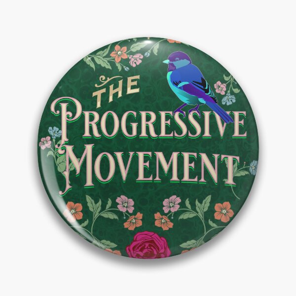 Aperçu de l'œuvre PMD00107 Progressive Movement Designs oiseau floral vert vintage intemporel pour les progressistes créée et vendue par ProgressiveLeft.