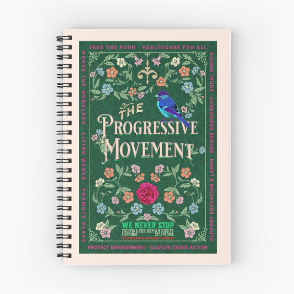 Aperçu de l'œuvre PMD00107 Progressive Movement Designs oiseau floral vert vintage intemporel pour les progressistes créée et vendue par ProgressiveLeft.