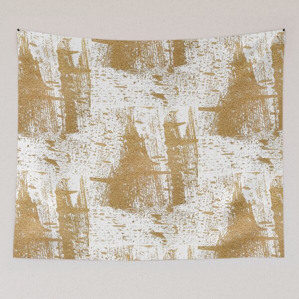 Item preview, Abstract art White and Brown wall art  designed and sold by Tropical Blood.