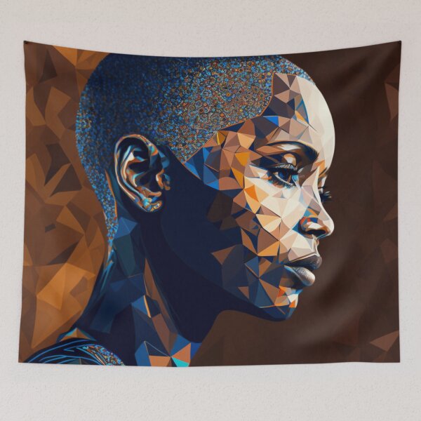 Item preview, African girl mosaic portrait designed and sold by Mirochan80.