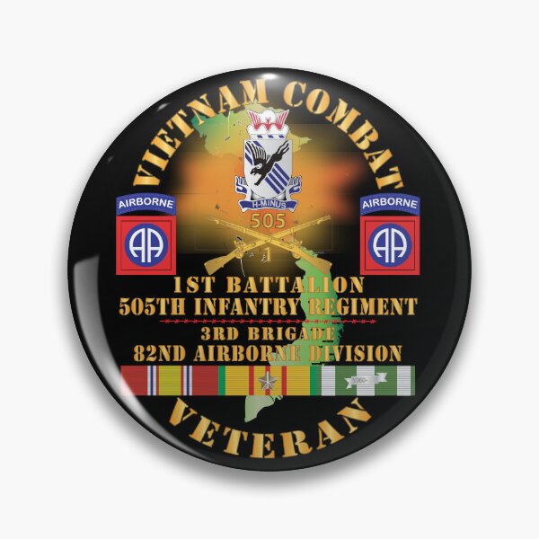 Item preview, Army - Vietnam Combat Vet -1st Bn, 505th Infantry Regiment, 3rd Bde 82nd Airborne Div w  DUI - BR  w  VN SVC X 300 designed and sold by Military Insignia Products.