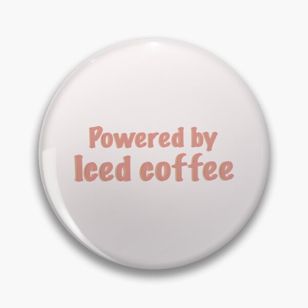 Item preview, Powered by iced coffee designed and sold by Artheticsbyamna.