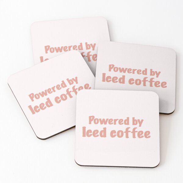 Item preview, Powered by iced coffee designed and sold by Artheticsbyamna.
