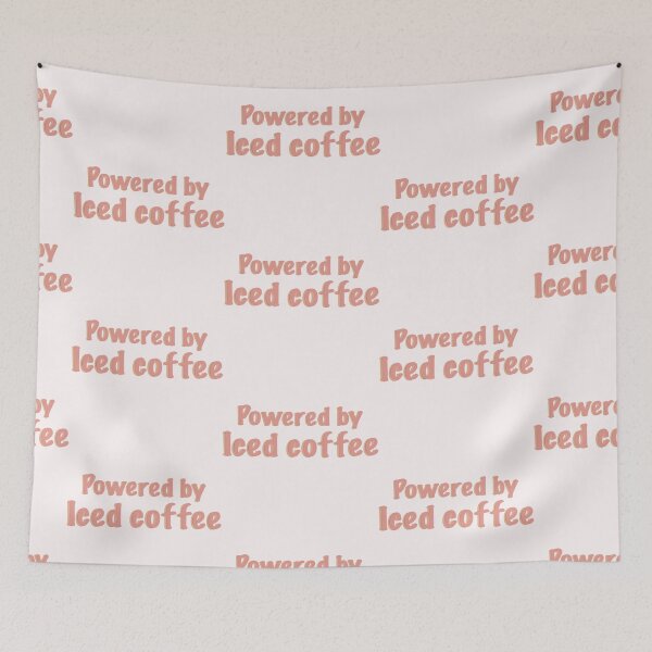 Item preview, Powered by iced coffee designed and sold by Artheticsbyamna.
