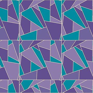 Artwork thumbnail, Purple and Blue Abstract Pattern by FloWynn
