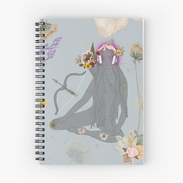 Item preview,  Lofi Sagittarius Vibes, Zodiac,  Astrology Art, Sagittarius Birthday, Greys, Earth Tones, Archer, Dried Flowers Herbs, Celestial Art designed and sold by Awearness.