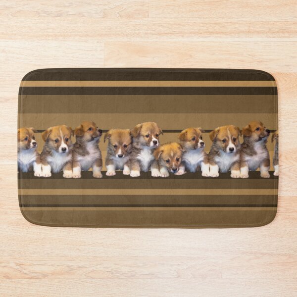Item preview, Puppies Horizontal Tan Stripe Repeat 5748 designed and sold by Art in My Loft.