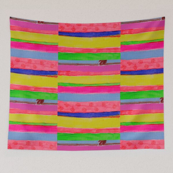 Item preview, Colorful abstract art lines art minimslist neón  designed and sold by Tropical Blood.