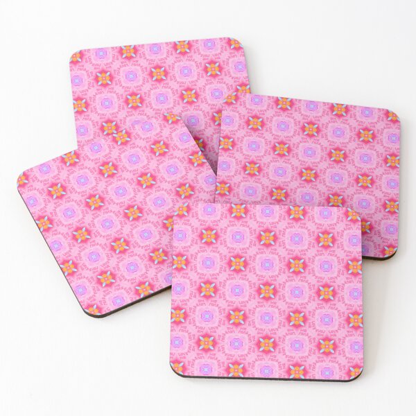 Item preview, LOVE ME, Pink tile Pattern designed and sold by Tanya Zevallos.