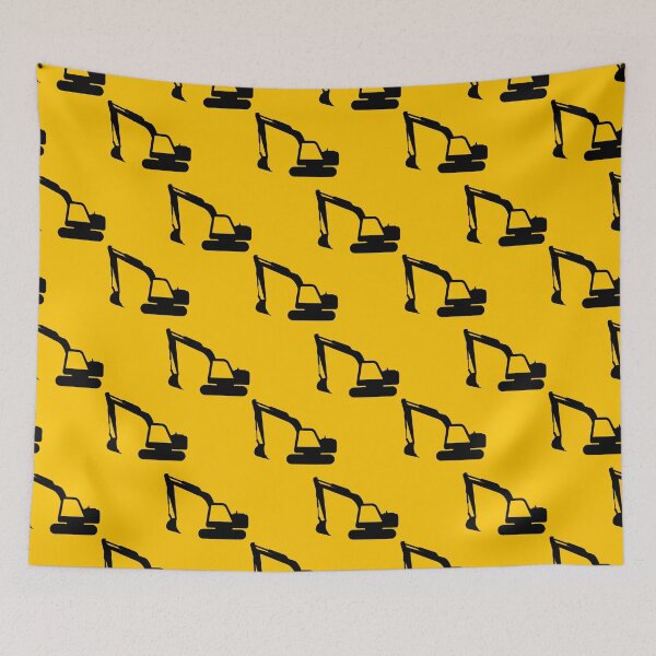Item preview, Excavator fan illustration designed and sold by Sticker-Palace-.