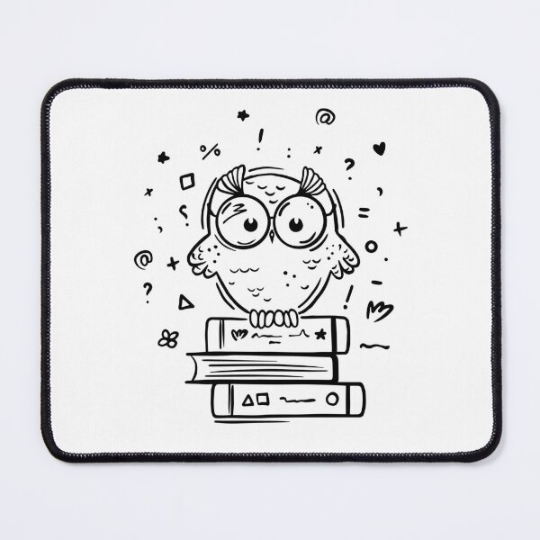Item preview, Cute owl with books art designed and sold by Aleksse.