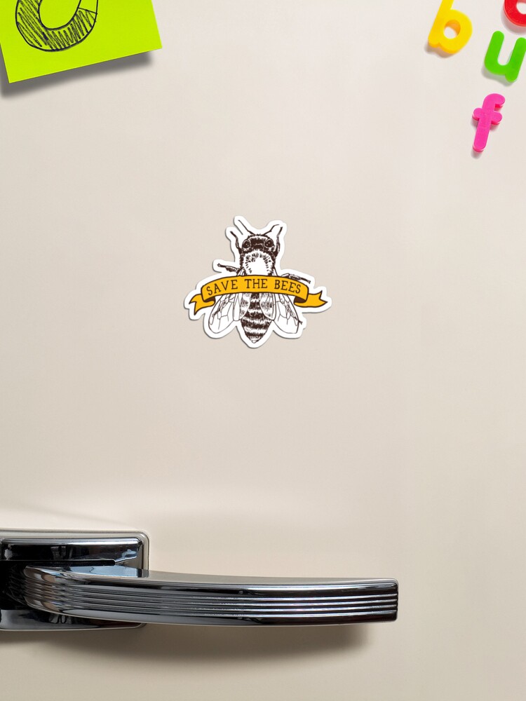 Thumbnail 1 of 3, Magnet, Save The Bees! designed and sold by comfykindness.