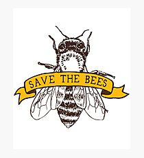 Save The Bees! Photographic Print
