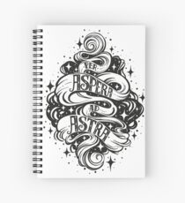 Per Aspera Ad Astra Latin phrase Spiral Notebook